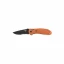 Benchmade 551 Griptilian Pocket Knife (Drop Point ComboEdge, Black/Ora