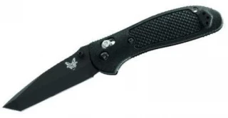 Benchmade 553 Griptilian Pocket Knife (Tanto Plain Edge, Black)