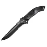BlackHawk Blades Nightedge Black Serrated Edge Fixed Blade Knife