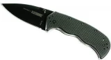 BlackHawk Blades The Crucible II Knife with Black G10 Handle and Black