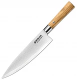 Boker Damascus Olive Chef's Knife Large, 8.3" Blade - 130441DAM