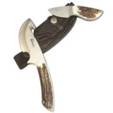 Boker Hunter Combo Knife Set with Leather Sheath