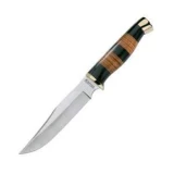 Magnum by Boker Bowie with Leather/Ebony Wood Handle and Leather Sheat