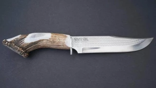 Silver Stag Big Bowie Knife