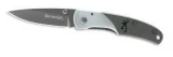 Browning Mountain Ti Single Blade Pocket Knife, Small Grey