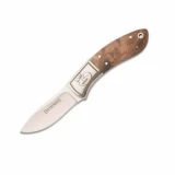 Browning Packer RMEF Burl Wood Fixed Blade Knife