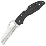 Byrd Knives Rescue 2 Serrated Pocket Knife with Black FRN Handle