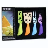 Propdyne Colorful Stainless Steel Cheese Knives - Set Of 4