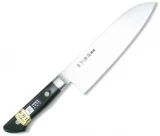 Kanetsune Santoku 180mm, 1.5mm Thick 2N Japanese High Carbon Steel Che