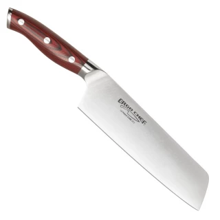 Ergo Chef Crimson 7" Nakiri Knife - Red G10 Handle