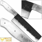 WHITE DEER 1095 Forged Steel Blank Usuba Bocho Knife Kanto Japanese Chef CleaverCutlery