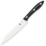 Spyderco K11P Kitchen Cook's Knife, 5.8" VG-10 Blade, Black Corian Han