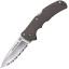 Cold Steel Knives Code 4 Folder with Aluminum Handle & Satin Spear Point Serrated Blade