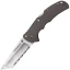 Cold Steel Knives Code 4 Folder with Aluminum Handle & Satin Tanto Point Serrated Blade