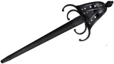 Cold Steel Knives MAA Crab Claw Dagger, Black Carbon Handle & Blade w/Sheath