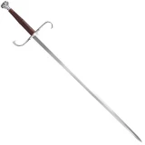 Cold Steel Knives German Long Sword, Leather Handle w/Leather Scabbard