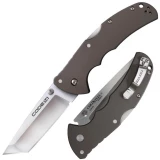 Cold Steel Code 4 Folder 3.5 in Tanto Pt Plain Gray Aluminum 58PT