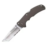 Cold Steel Knives Code-4 Folder with Black Aluminum Handle and Tanto Point with ComboEdge