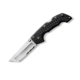 Cold Steel Knives Voyager Medium Tanto ComboEdge Pocket Knife with Black Zytel Handle