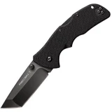 Cold Steel Knives Mini Recon 1, Black G10 Handle, Black Tanto Plain w/Clip