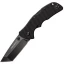 Cold Steel Knives Mini Recon 1, Black G10 Handle, Black Tanto Plain w/Clip