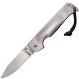 Cold Steel Knives Pocket Bushman, Stainless Steel Handle, Stonewash Fi