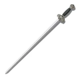 Cold Steel Knives Jade Lion Gim Sword w/Cord Wrapped Handle, Plain