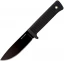 Cold Steel Master Hunter Fixed Blade Knife, Black Kray-Ex Handle, Black Plain Blade w/Sheath