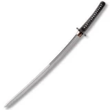 Cold Steel Knives Double Edge Katana Sword with Ray Skin Handle and Wo