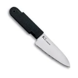 Cold Steel Knives K4 Kitchen Knife with Kraton Handle, Serrated Blade