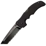 Cold Steel Knives Recon 1, Black G10 Handle, Black Tanto Serrated w/Clip