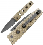 Cold Steel Hold Out I Knife-6" Pln Edge Coyote w/Black Hdwe