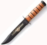 Ka-bar Knives Army 75th Anniversary Purple Heart Knife with Leather Sh
