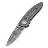 Boker USA Zirconia Mosaic Damascus Pocket Knife with Aluminum/Damascus