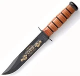 Ka-bar Knives US Navy 110th Anniversary Knife w/ Sheath