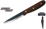 Condor Tool and Knife Sapiens Fixed Blade Knife with Hardwood Handle and Leather Sheath