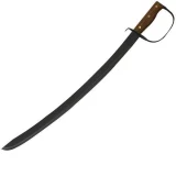 Condor Tool and Knife Naval Cutlass Sword, Black Plain with Sheath