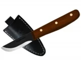 Condor Tool and Knife Bushcraft Knife, Walnut Handle, 2 in. Black Blad