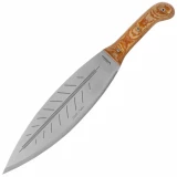 Condor Big Leaf, 13.5" Carbon Blade, Micarta Handle, Leather Sheath - CTK3932-13.5HC