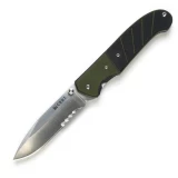 Columbia River Ignitor Assisted Opening Pocket Knife, Black/Green G10 Handle