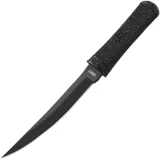 CRKT Hissatsu, 7.13" Fixed Blade, Black Rubber Grip Handle - 2907K