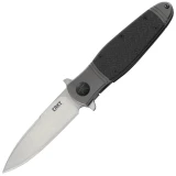 CRKT Bombastic, 3.31" Flipper Blade, Steel/GRN Handle - K340KXP