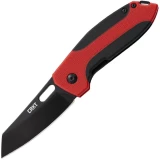 CRKT Sketch, 2.77" Black Blade, Black Rubber/Red ABS Handle - 2430