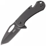 CRKT Bev-Edge, 2.54" Black Blade, Stainless Steel Handle - 4635