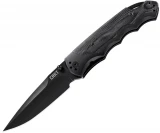 CRKT Fire Spark Assisted Opener, Black Blade, Aluminum and G-10 Handle