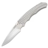 Columbia River (CRKT) Cobia Spring Assisted Knife, Stainless Steel Handle w/Clip
