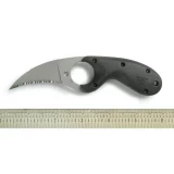 Columbia River Bear Claw Fixed Blade Knife w/ Triple Serrated, Pointed Tip