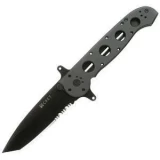 Special Forces Black Tanto Combination Edge Pocket Knife