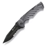 Columbia River Tiny Tighe Breaker Knife with Black Handle and ComboEdg