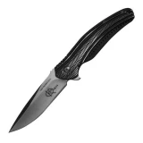 Columbia River Ripple, Charcoal Stainless Steel Handle, Plain Edge